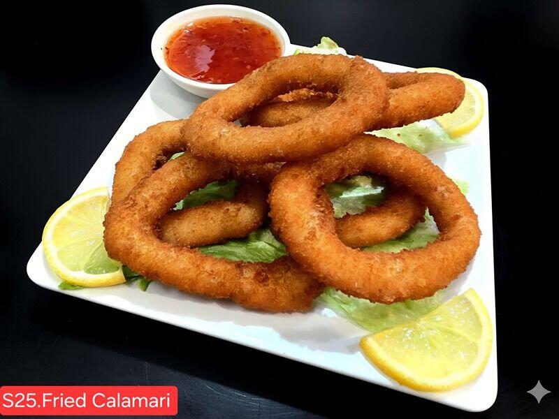 S25. Calamari  Fried (5)(Spicy)